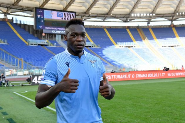 ROME, ITALY - NOVEMBER 08: Felipe Caicedo of SS Lazio celebrates a frist goal during the Serie A match between SS Lazio and Juventus at Stadio Olimpico on November 08, 2020 in Rome, Italy. (Photo by Marco Rosi - SS Lazio/Getty Images)
