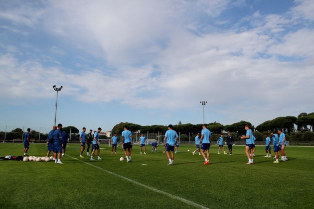 ROME, ITALY - NOVEMBER 02: A general view of the SS Lazio training session at Formello sport centre on November 2, 2022 in Rome, Italy. (Photo by Paolo Bruno/Getty Images)