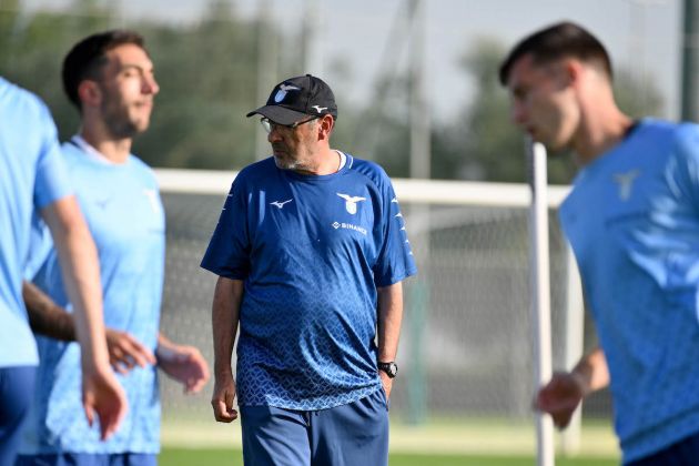 ROME, ITALY - OCTOBER 26: SS Lazio head coach Maurizio Sarri during the SS Lazio training session at Formello sport centre on October 26, 2022 in Rome, Italy. (Photo by Marco Rosi - SS Lazio/Getty Images)