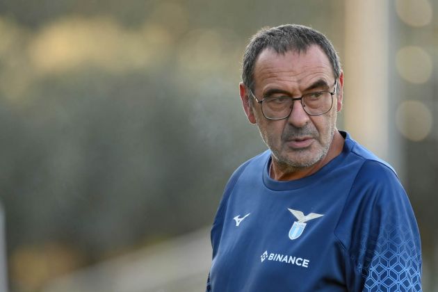 ROME, ITALY - NOVEMBER 08: SS Lazio hed coach Maurizio Sarri during the SS Lazio training session at the Formello sport centre on November 08, 2022 in Rome, Italy. (Photo by Marco Rosi - SS Lazio/Getty Images)