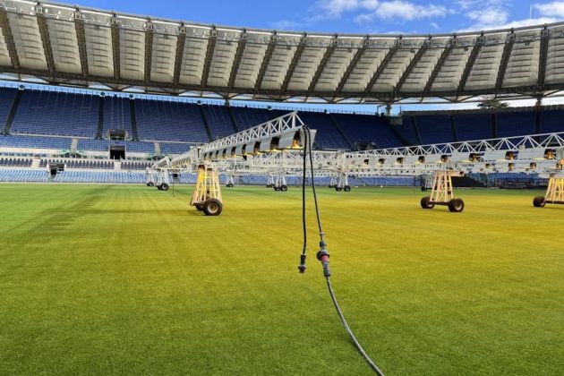 The new pitch of the Stadio Olimpico - Source: SoloLaLazio