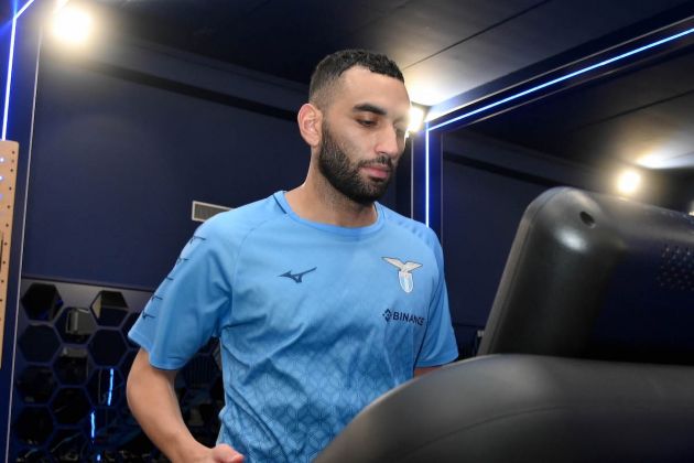 ROME, ITALY - NOVEMBER 30: Mohamed Fares of SS Lazio during athletic testing at the Formello sport centre on November 30, 2022 in Rome, Italy. (Photo by Marco Rosi - SS Lazio/Getty Images)