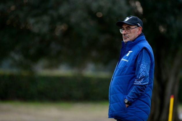 ROME, ITALY - JANUARY 03: SS Lazio head coach Maurizio Sarri during the SS Lazio training session at the Formello sport centre on January 03, 2023 in Rome, Italy. (Photo by Marco Rosi - SS Lazio/Getty Images)