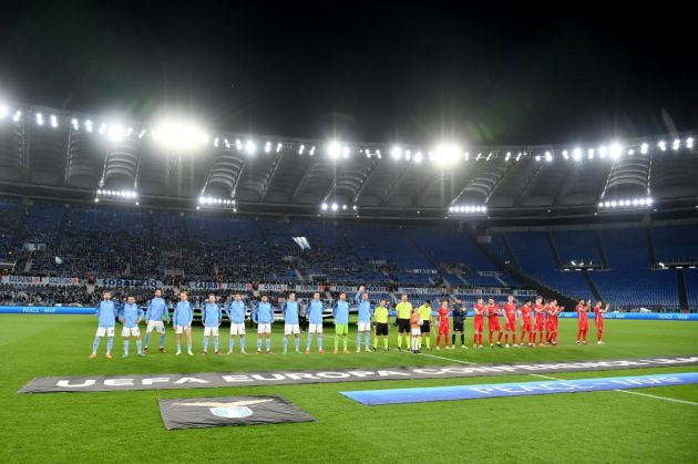 ROME, ITALY - MARCH 07: A general view during the UEFA Europa Conference League round of 16 leg one match between SS Lazio and AZ Alkmaar at Stadio Olimpico on March 07, 2023 in Rome, Italy. (Photo by Marco Rosi - SS Lazio/Getty Images)