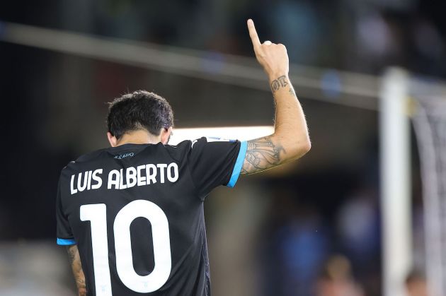 EMPOLI, ITALY - JUNE 3: Luis Alberto Romero Alconchel of SS Lazio celebrates after scoring a goal during the Serie A match between Empoli FC and SS Lazio at Stadio Carlo Castellani on June 3, 2023 in Empoli, Italy. (Photo by Gabriele Maltinti/Getty Images)