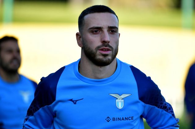 ROME, ITALY - JANUARY 26: Mario Gila of SS Lazio during the SS Lazio training session at the Formello sport centre on January 26, 2023 in Rome, Italy. (Photo by Marco Rosi - SS Lazio/Getty Images)