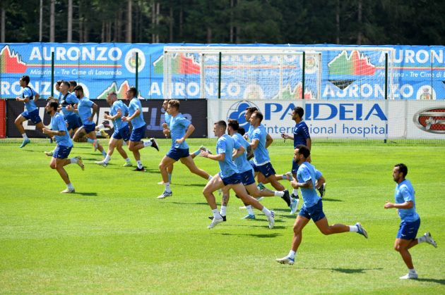 AURONZO DI CADORE, ITALY - JULY 17: A general view during the SS Lazio training session on July 18, 2022 in Auronzo di Cadore, Italy. (Photo by Marco Rosi - SS Lazio/Getty Images)