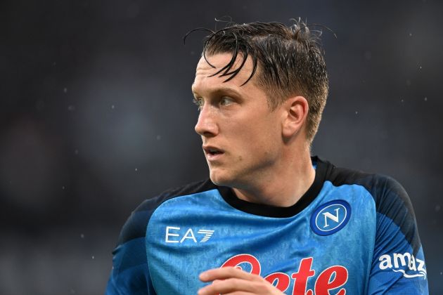 NAPLES, ITALY - MAY 21: Piotr Zielinski of SSC Napoli during the Serie A match between SSC Napoli and FC Internazionale at Stadio Diego Armando Maradona on May 21, 2023 in Naples, Italy. (Photo by Francesco Pecoraro/Getty Images)