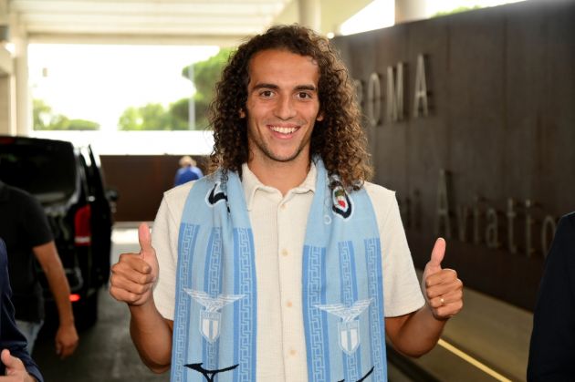 ROME, ITALY - AUGUST 30: SS Lazio New Signing Matteo Guendouzi arrives in Rome at the Ciampino airport on August 30, 2023 in Rome, Italy. (Photo by Marco Rosi - SS Lazio/Getty Images)