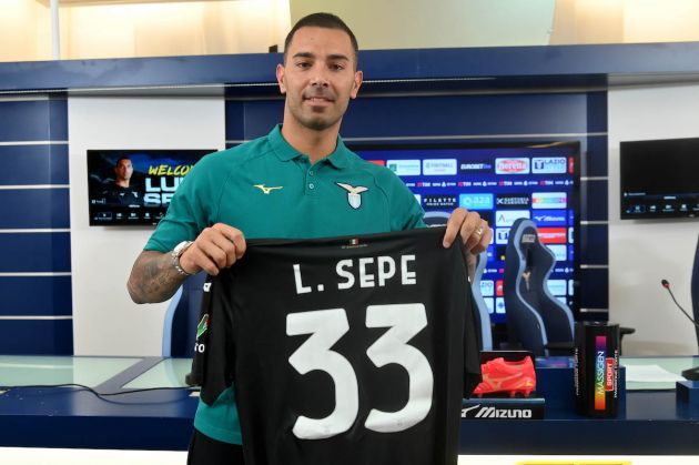 ROME, ITALY - SEPTEMBER 13: SS Lazio new signing Luigi Sepe poses during the press conference at the Formello sport centre on September 13, 2023 in Rome, Italy. (Photo by Marco Rosi - SS Lazio/Getty Images)