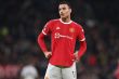 Manchester United striker Mason Greenwood geatures during the English FA Cup third round football match between Manchester United and Aston Villa at Old Trafford in Manchester, north-west England, on January 10, 2022. - RESTRICTED TO EDITORIAL USE. No use with unauthorized audio, video, data, fixture lists, club/league logos or 'live' services. Online in-match use limited to 120 images. An additional 40 images may be used in extra time. No video emulation. Social media in-match use limited to 120 images. An additional 40 images may be used in extra time. No use in betting publications, games or single club/league/player publications. (Photo by Paul ELLIS / AFP) / RESTRICTED TO EDITORIAL USE. No use with unauthorized audio, video, data, fixture lists, club/league logos or 'live' services. Online in-match use limited to 120 images. An additional 40 images may be used in extra time. No video emulation. Social media in-match use limited to 120 images. An additional 40 images may be used in extra time. No use in betting publications, games or single club/league/player publications. / RESTRICTED TO EDITORIAL USE. No use with unauthorized audio, video, data, fixture lists, club/league logos or 'live' services. Online in-match use limited to 120 images. An additional 40 images may be used in extra time. No video emulation. Social media in-match use limited to 120 images. An additional 40 images may be used in extra time. No use in betting publications, games or single club/league/player publications. (Photo by PAUL ELLIS/AFP via Getty Images)