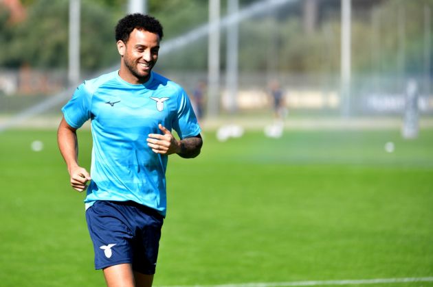 ROME, ITALY - OCTOBER 12: Felipe Anderson of SS Lazio during the SS Lazio training session at the Formello sport centre on October 12, 2023 in Rome, Italy. (Photo by Marco Rosi - SS Lazio/Getty Images)
