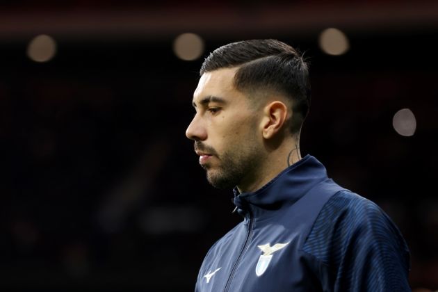 MADRID, SPAIN - DECEMBER 13: Mattia Zaccagni of SS Lazio enters the pitch prior to the UEFA Champions League match between Atletico Madrid and SS Lazio at Civitas Metropolitano Stadium on December 13, 2023 in Madrid, Spain. (Photo by Florencia Tan Jun/Getty Images)