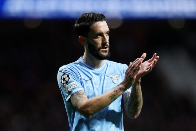 MADRID, SPAIN - DECEMBER 13: Luis Alberto of SS Lazio applauds during the UEFA Champions League match between Atletico Madrid and SS Lazio at Civitas Metropolitano Stadium on December 13, 2023 in Madrid, Spain. (Photo by Gonzalo Arroyo Moreno/Getty Images)