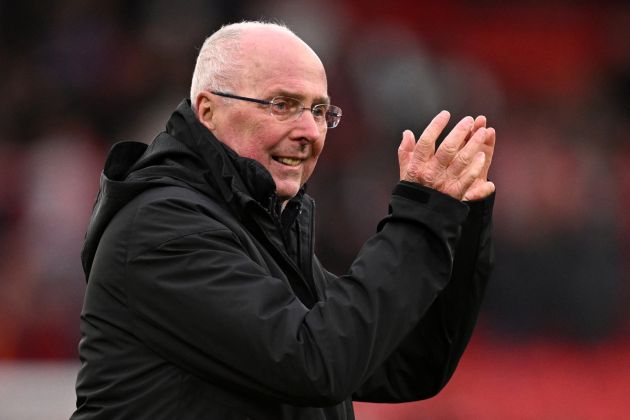 Liverpool Legends' manager Sven-Goran Eriksson applauds the fans following the Legends football match between Liverpool Legends and Ajax Legends at Anfield in Liverpool, north-west England on March 23, 2024. (Photo by Oli SCARFF / AFP) (Photo by OLI SCARFF/AFP via Getty Images)