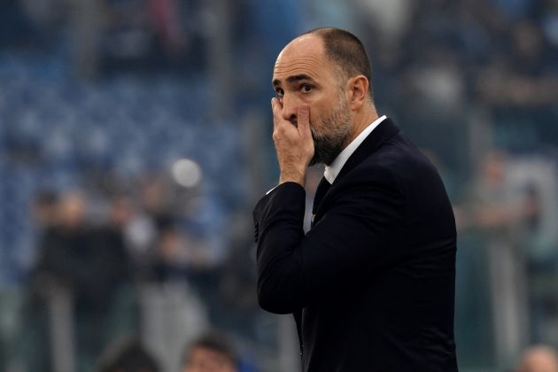 Lazio head coach Igor Tudor gestures during the Italian Serie A football match between Lazio and Juventus at the Olympic stadium in Rome, on March 30, 2024. (Photo by Filippo MONTEFORTE / AFP) (Photo by FILIPPO MONTEFORTE/AFP via Getty Images)