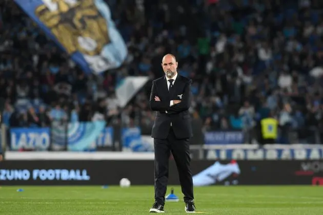 ROME, ITALY - APRIL 27: Igor Tudor head coach of SS Lazio gestures before the Serie A TIM match between SS Lazio and Hellas Verona FC at Stadio Olimpico on April 27, 2024 in Rome, Italy. (Photo by Silvia Lore/Getty Images)