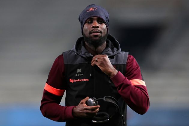 BERGAMO, ITALY - DECEMBER 18: Boulaye Dia of US Salernitana arrives prior to the Serie A TIM match between Atalanta BC and US Salernitana at Gewiss Stadium on December 18, 2023 in Bergamo, Italy. (Photo by Emilio Andreoli/Getty Images)