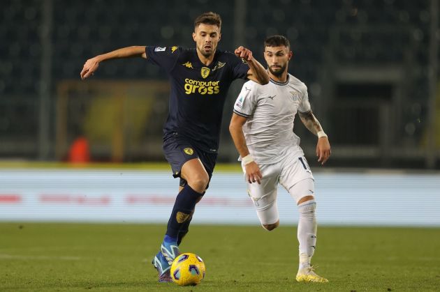 EMPOLI, ITALY - DECEMBER 22: Alberto Grassi of Empoli FC in action during the Serie A TIM match between Empoli FC and SS Lazio at Stadio Carlo Castellani on December 22, 2023 in Empoli, Italy. (Photo by Gabriele Maltinti/Getty Images)