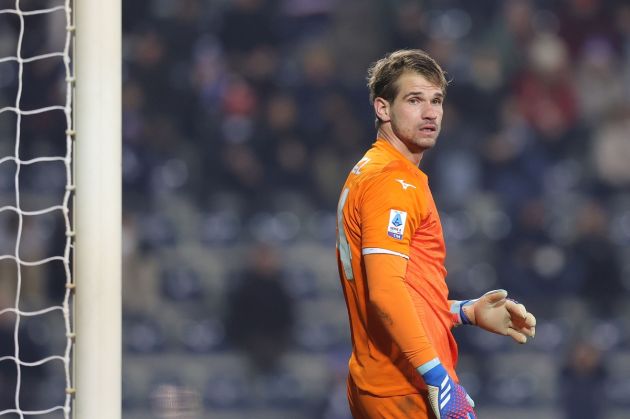 EMPOLI, ITALY - DECEMBER 22: Juventus target Ivan Provedel of SS Lazio looks on during the Serie A TIM match between Empoli FC and SS Lazio at Stadio Carlo Castellani on December 22, 2023 in Empoli, Italy. (Photo by Gabriele Maltinti/Getty Images)