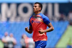 GETAFE, SPAIN - MAY 26: Lazio target Mason Greenwood of Getafe CF warms up prior to the LaLiga EA Sports match between Getafe CF and RCD Mallorca at Coliseum Alfonso Perez on May 26, 2024 in Getafe, Spain. (Photo by Angel Martinez/Getty Images)