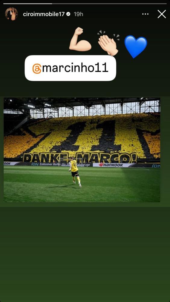 Ciro Immobile message to Marco Reus