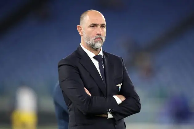 ROME, ITALY - APRIL 27: Igor Tudor, Head Coach of SS Lazio, looks on prior to the Serie A TIM match between SS Lazio and Hellas Verona FC at Stadio Olimpico on April 27, 2024 in Rome, Italy. (Photo by Paolo Bruno/Getty Images)