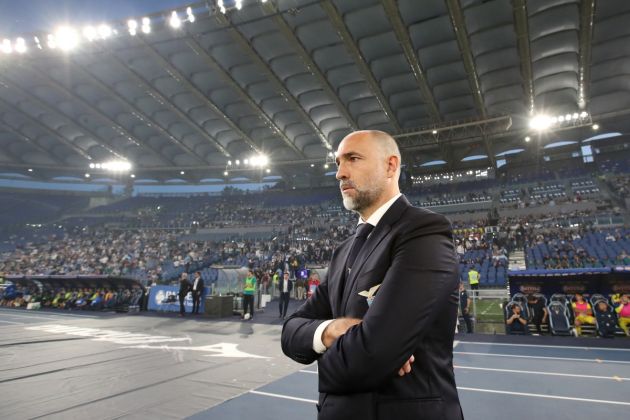 ROME, ITALY - MAY 26: Igor Tudor, Head Coach of SS Lazio, looks on prior to the Serie A TIM match between SS Lazio and US Sassuolo at Stadio Olimpico on May 26, 2024 in Rome, Italy. (Photo by Paolo Bruno/Getty Images)