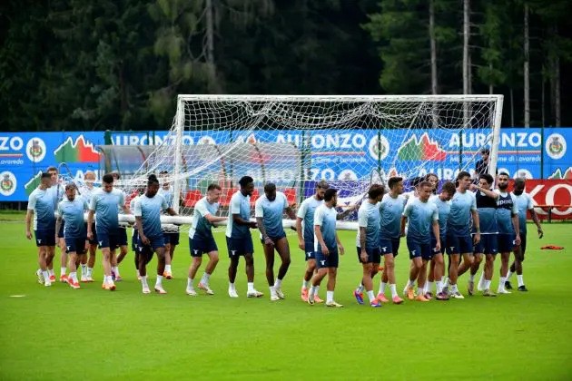 AURONZO DI CADORE, ITALY - JULY 17: A general view during the SS Lazio training session on July 17, 2024 in Auronzo di Cadore, Italy. (Photo by Marco Rosi - SS Lazio/Getty Images)