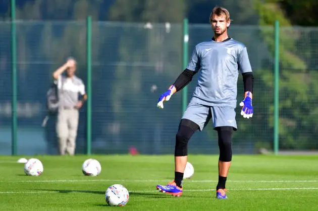 AURONZO DI CADORE, ITALY - JULY 11: Ivan Provedel of SS Lazio during the SS Lazio training session on July 11, 2024 in Auronzo di Cadore, Italy. (Photo by Marco Rosi - SS Lazio/Getty Images)