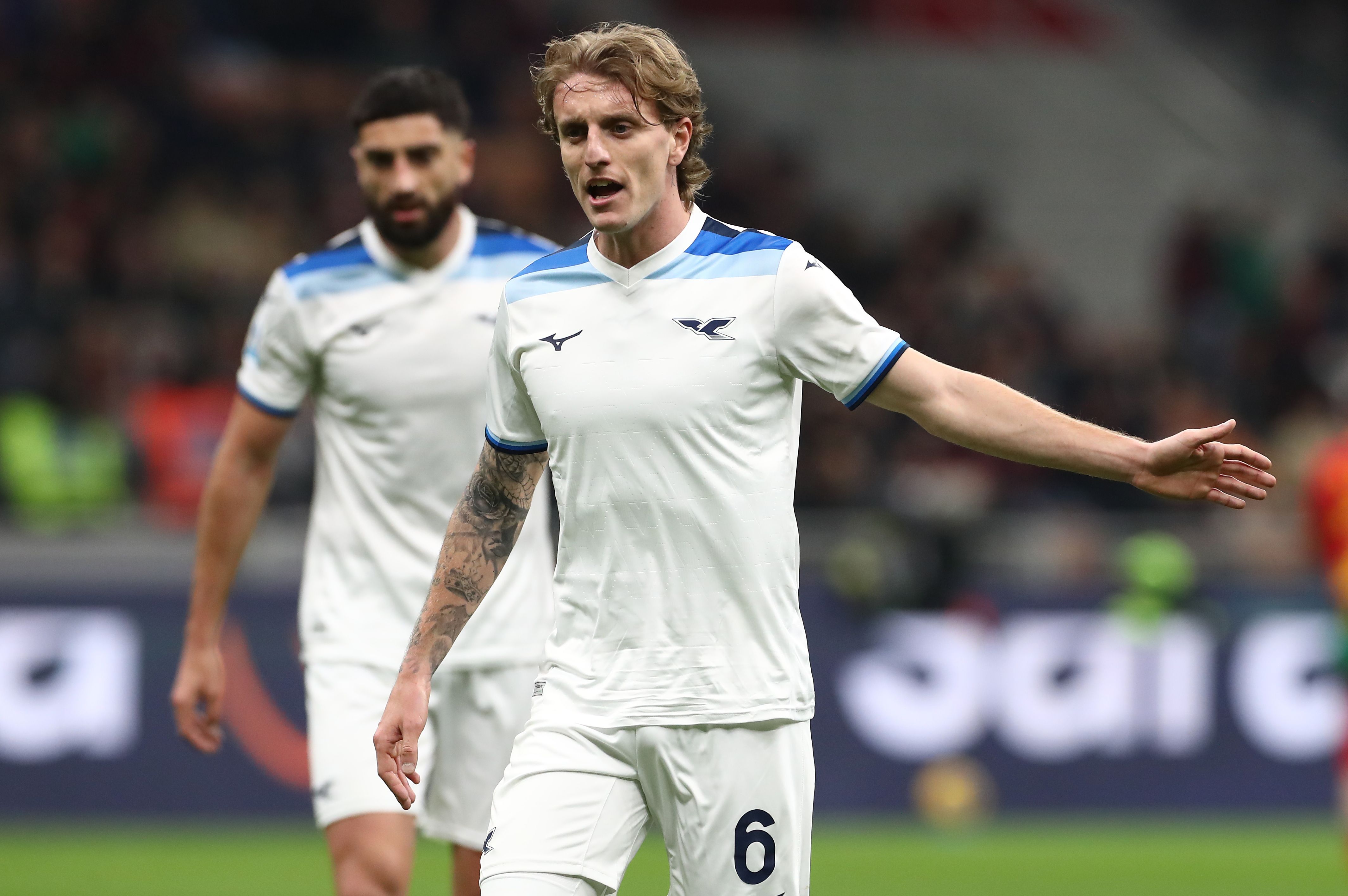 Nicolo Rovella on the pitch for Lazio