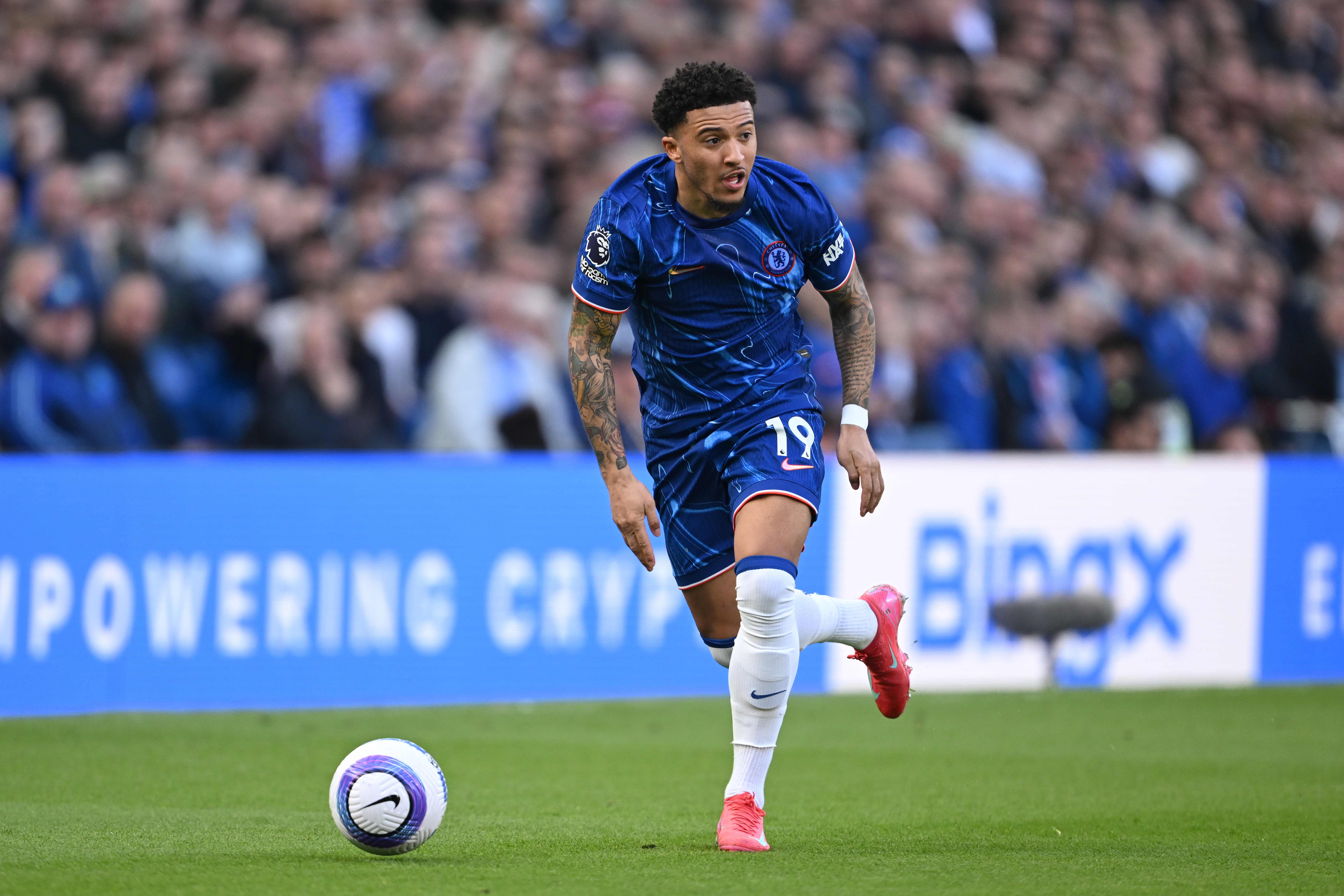 Jadon Sancho on loan at Chelsea FC from Manchester United 2025
