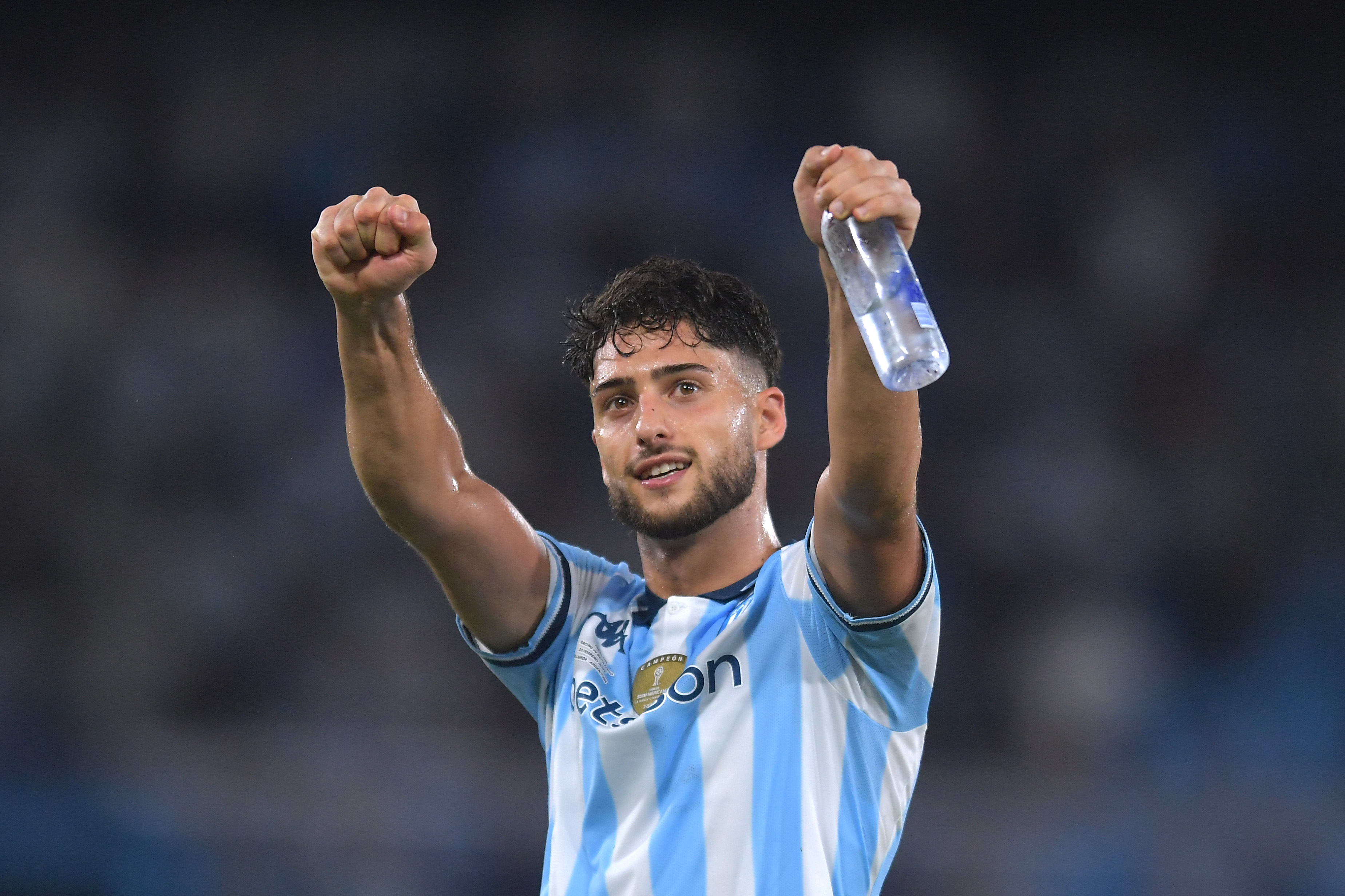 Marco Di Cesare celebrating