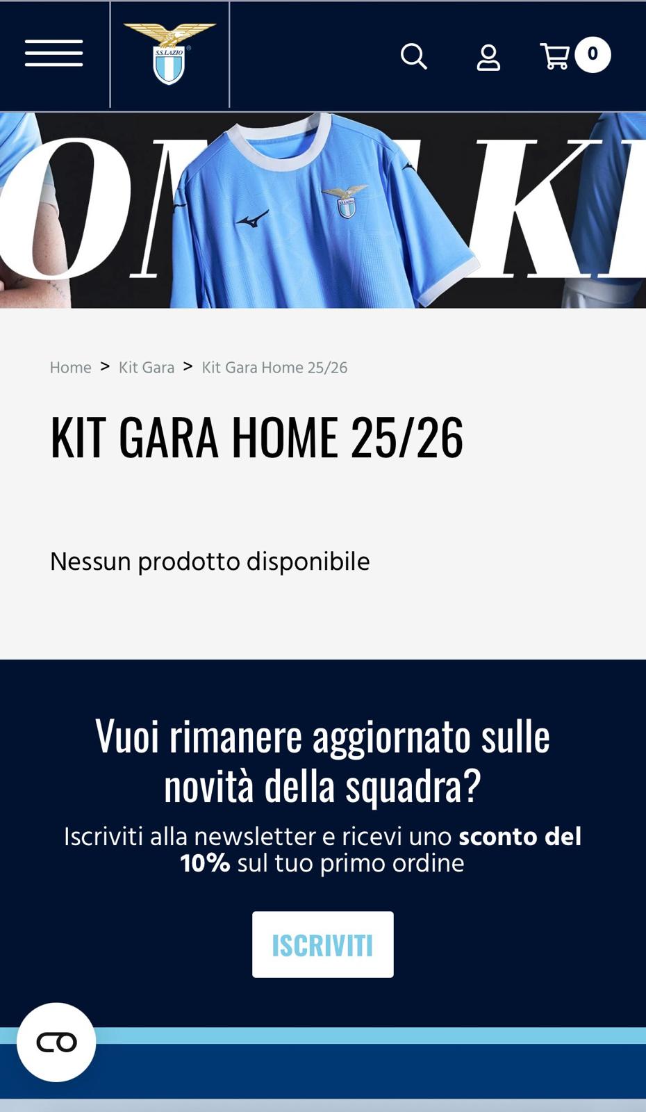 Lazio new jersey had already been leaked