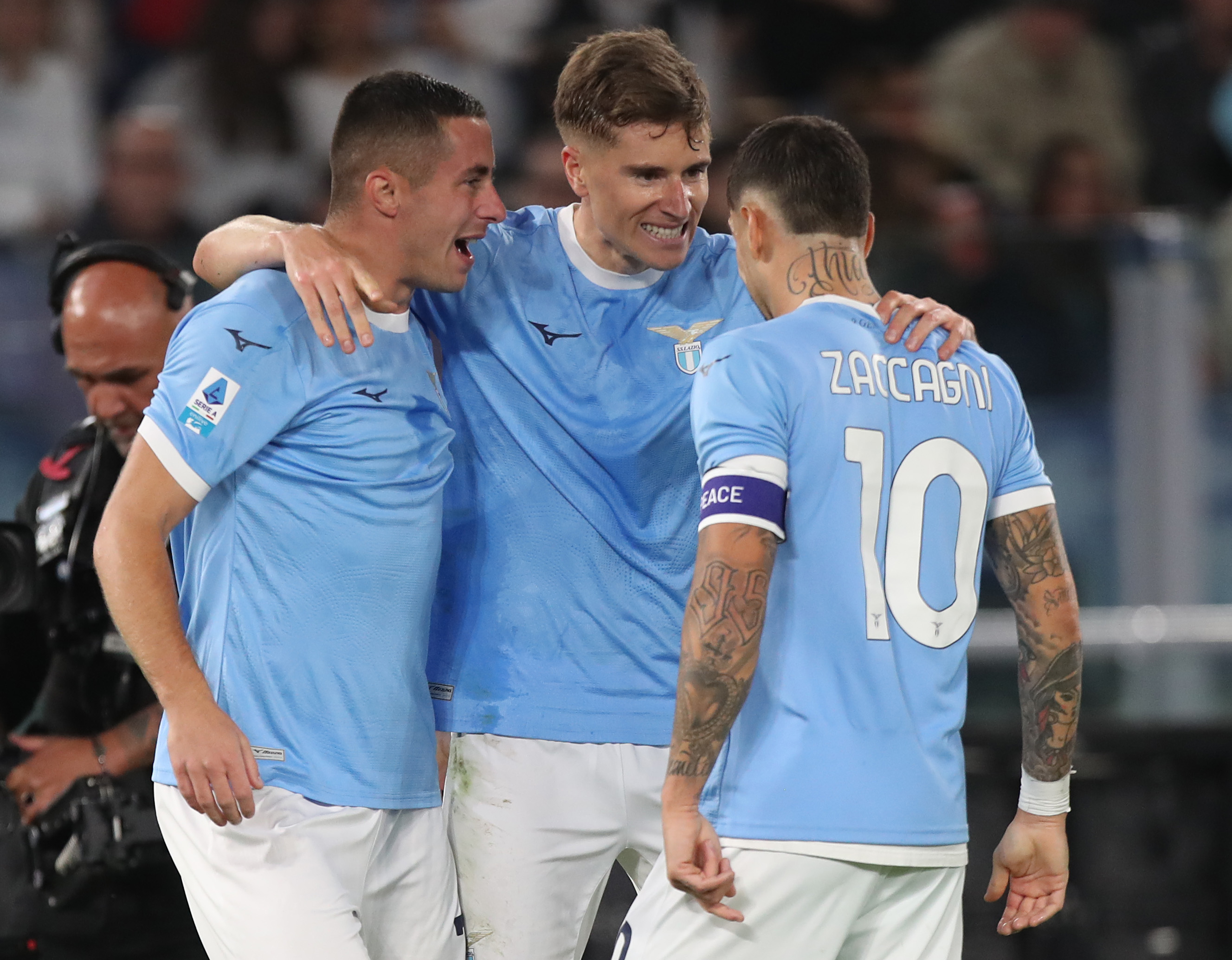 Adam Marusic, Toma Basic and Mattia Zaccagni