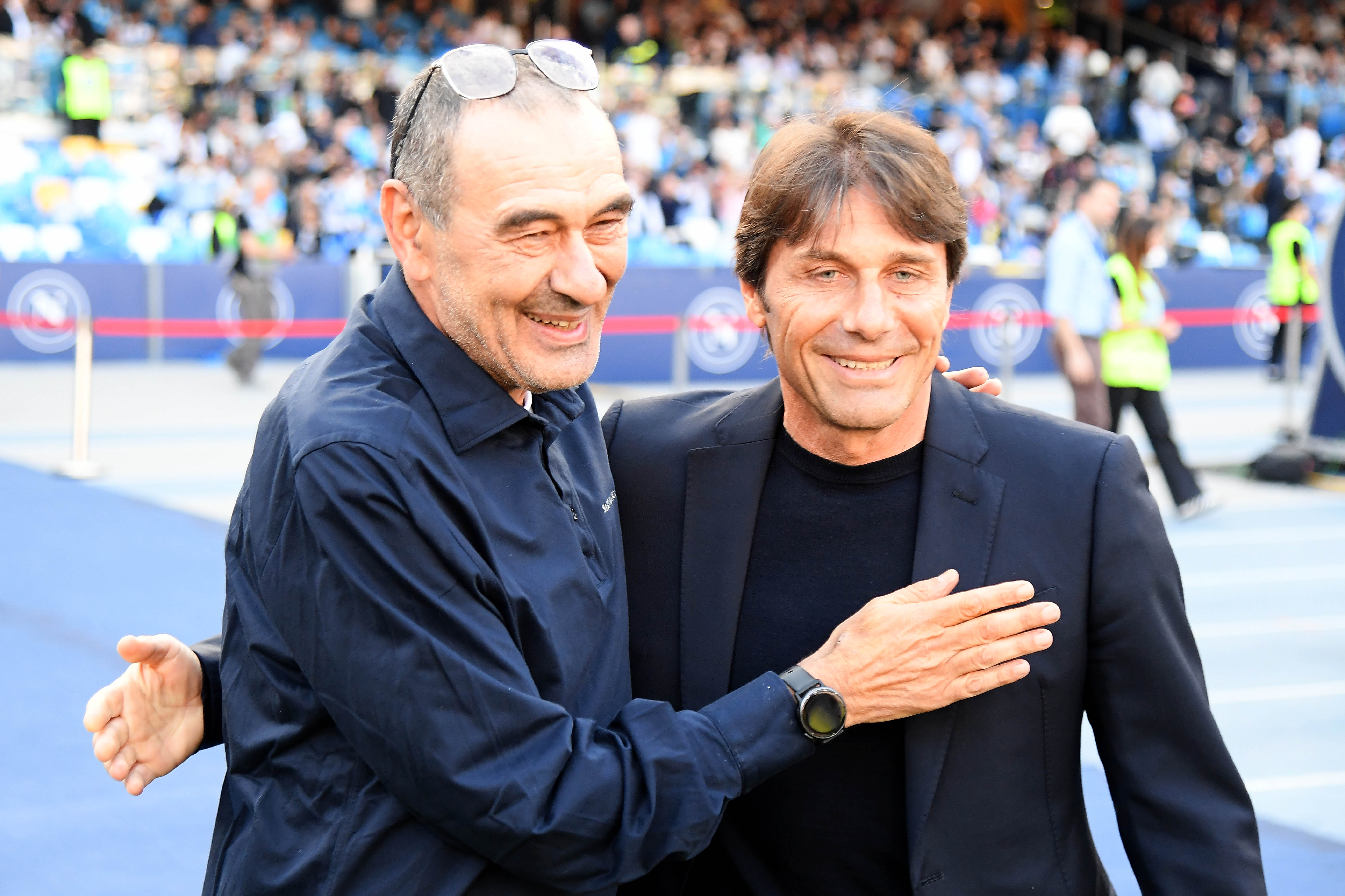 Maurizio Sarri and Antonio Conte