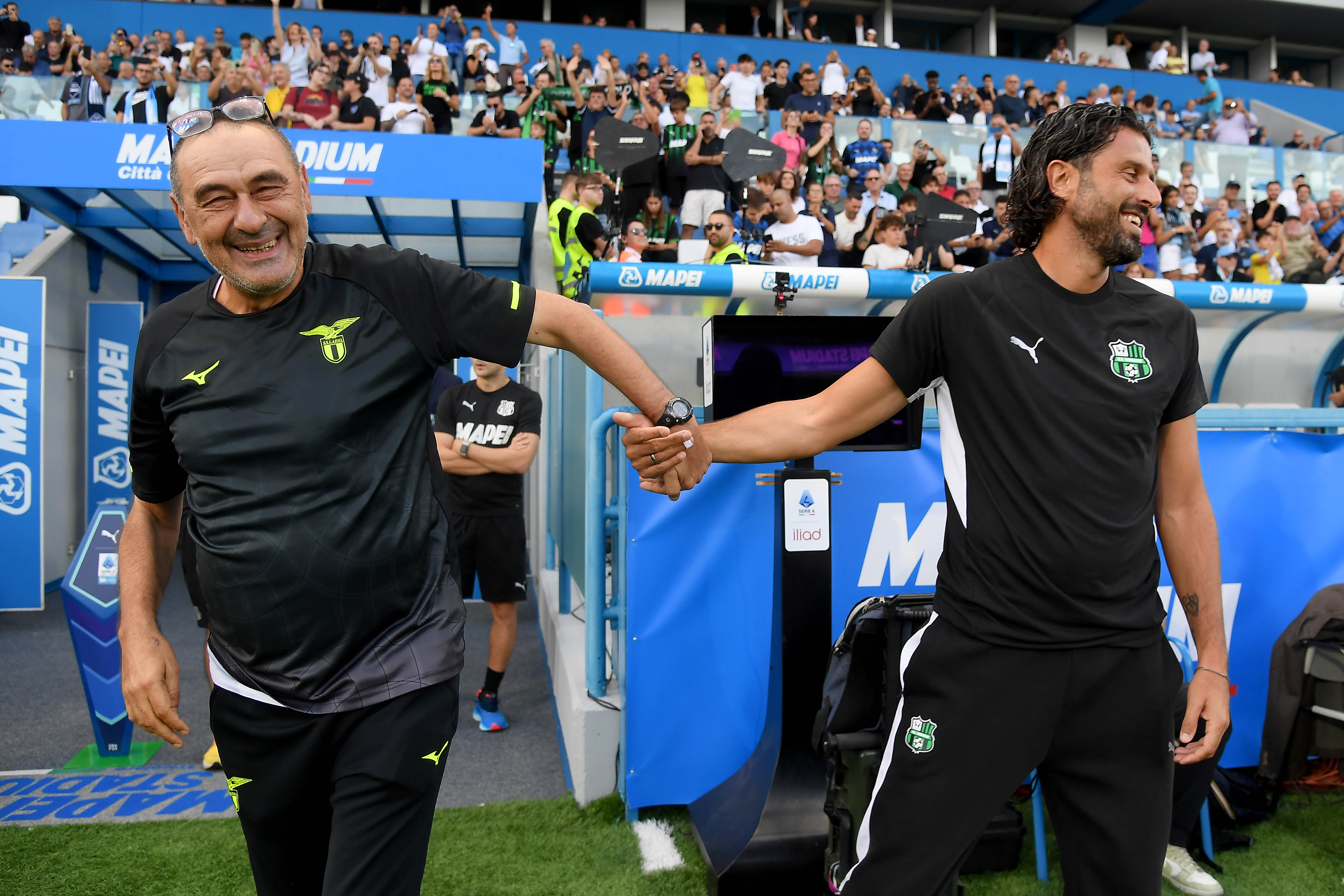 Maurizio Sarri and Fabio Grosso