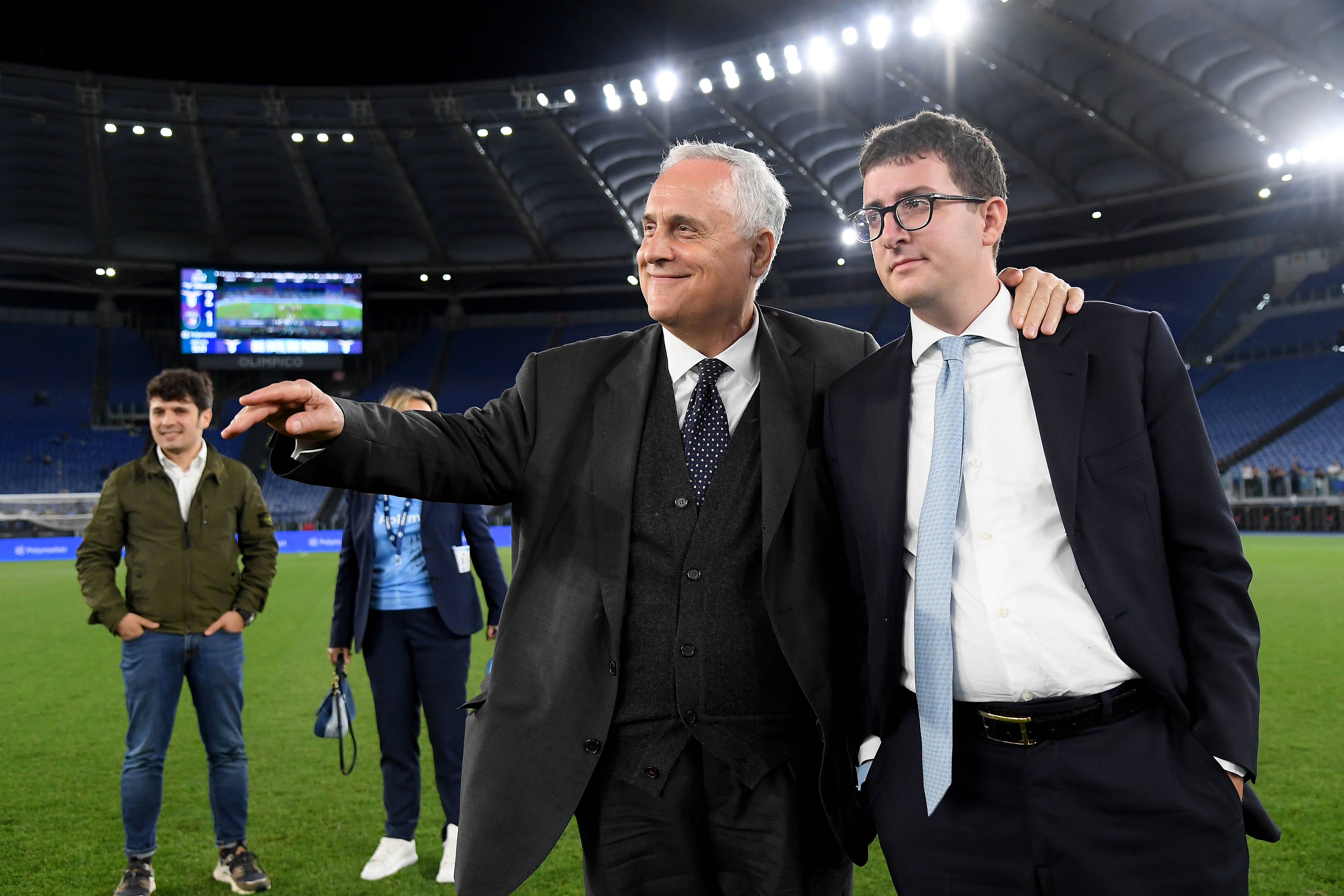 Claudio Lotito and Enrico Lotito