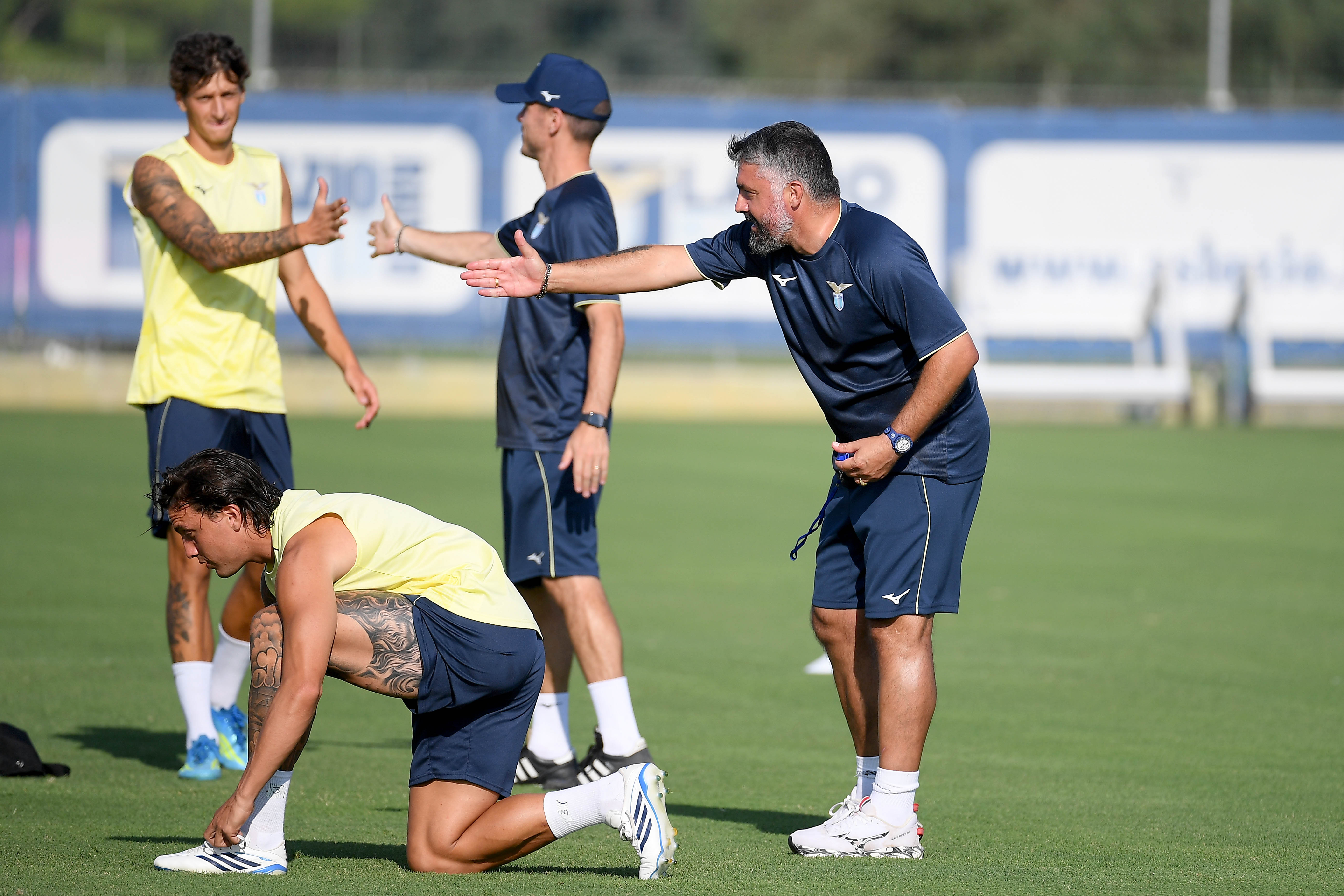 Gennaro Gattuso and Luca Pellegrini