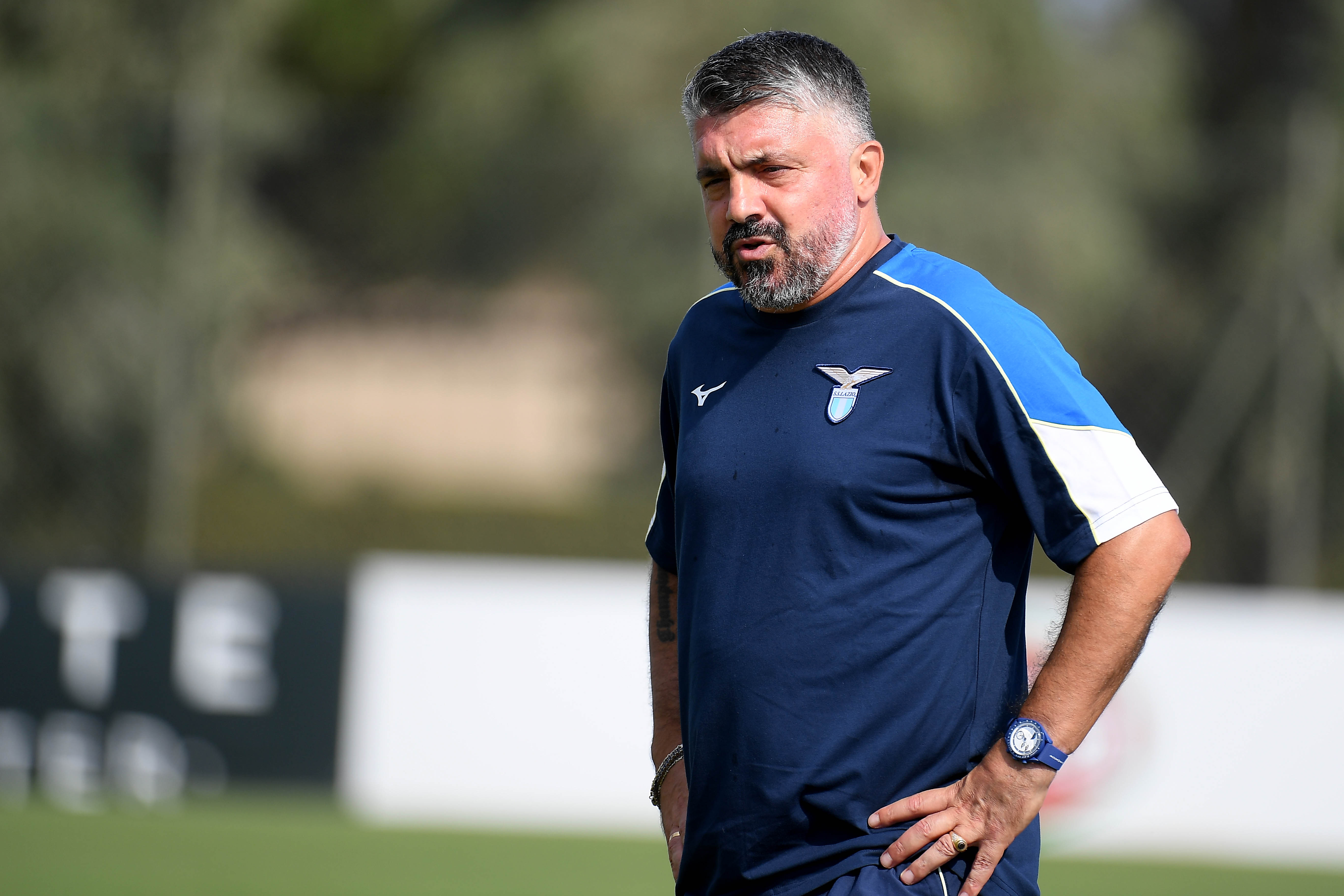 O técnico da Lazio, Gattuso, elogia o “grande” Gasperini e o “gênio” Lotito